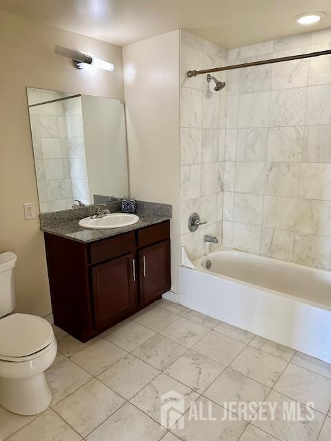 110 Somerset St Unit 2101, New Brunswick, NJ 08901 - full bathroom featuring vanity and bathtub / shower combination
