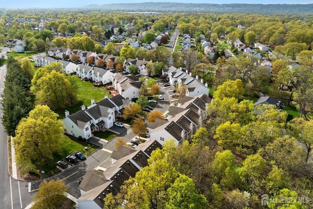 drone / aerial view featuring a residential view