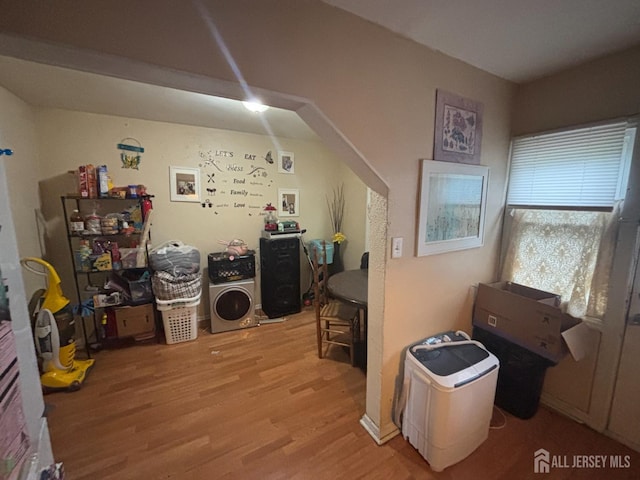 166 Fulton St, New Brunswick, NJ 08901 - interior space featuring wood finished floors