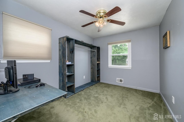 701 Beach Ave, Beachwood, NJ 08722 - unfurnished bedroom with carpet and a ceiling fan