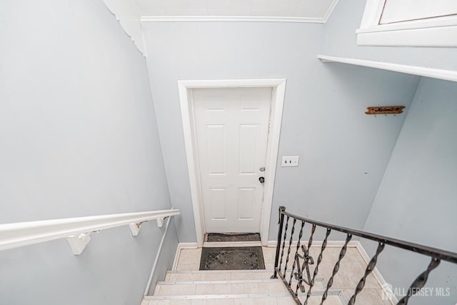 61 Trinity Ln, Woodbridge Proper, NJ 07095 - stairs featuring baseboards