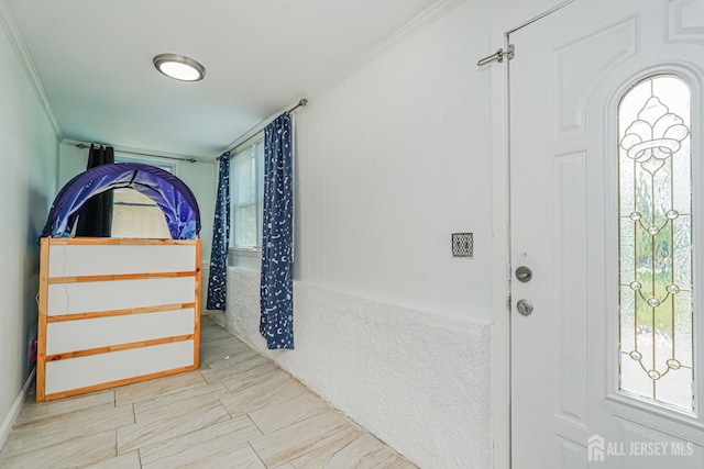 61 Trinity Ln, Woodbridge Proper, NJ 07095 - foyer entrance with crown molding
