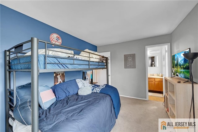 20 Karwatt Ct, Sayreville, NJ 08872 - bedroom with light carpet and connected bathroom