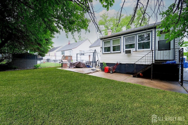 30 Falmouth Rd, Iselin, NJ 08830 - rear view of property with a patio and a chimney