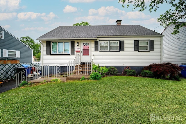30 Falmouth Rd, Iselin, NJ 08830 - view of front facade featuring a chimney and roof with shingles