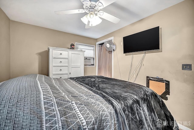 30 Falmouth Rd, Iselin, NJ 08830 - bedroom featuring cooling unit and a ceiling fan