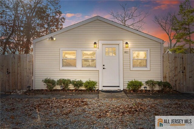 view of bungalow-style house