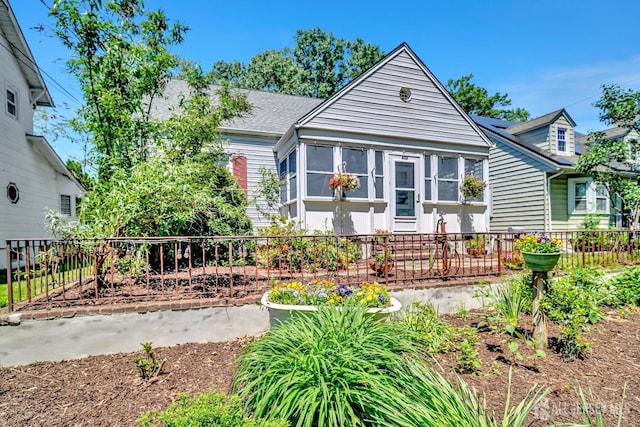 436 2nd St, Dunellen, NJ 08812 - view of front of property with a sunroom