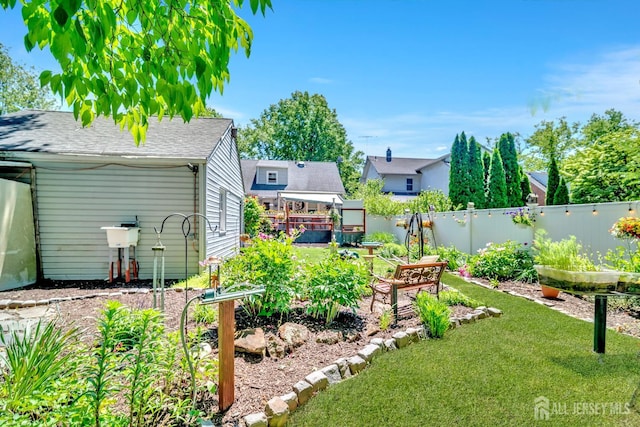 436 2nd St, Dunellen, NJ 08812 - view of yard featuring a vegetable garden