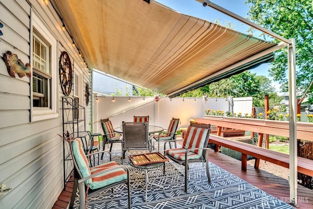 436 2nd St, Dunellen, NJ 08812 - wooden terrace featuring outdoor dining space
