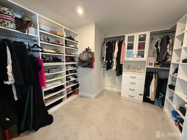 3504 Charleston Dr, Monroe, NJ 08831 - walk in closet featuring carpet flooring