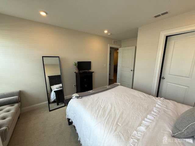 3504 Charleston Dr, Monroe, NJ 08831 - bedroom with light colored carpet, baseboards, and recessed lighting