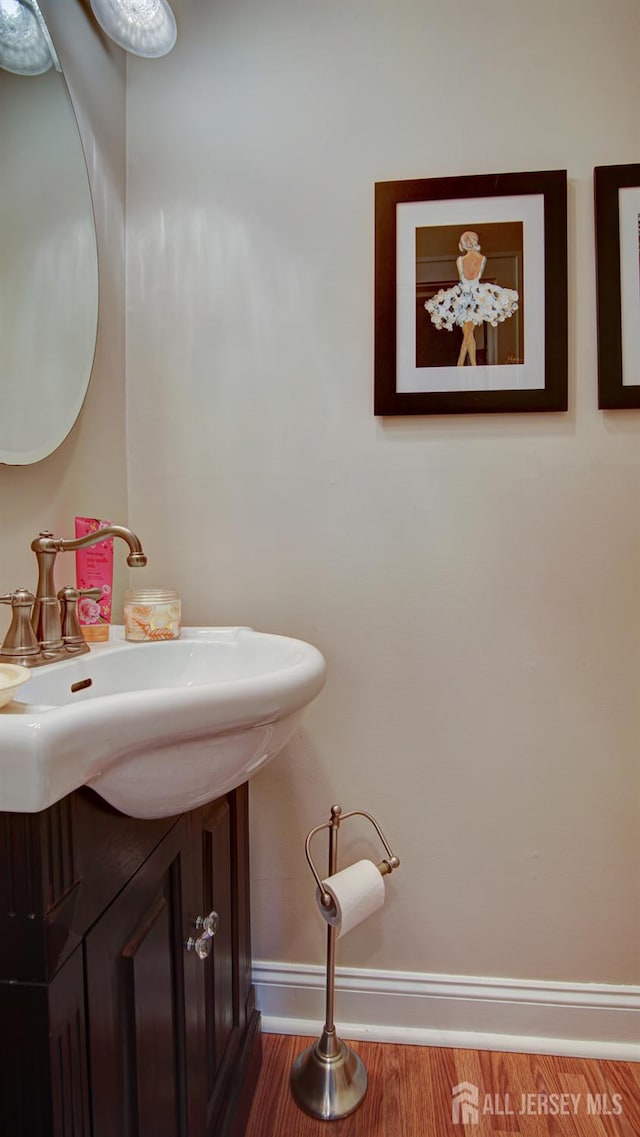 3 Feathertree Ct, Howell, NJ 07731 - bathroom with vanity and wood finished floors