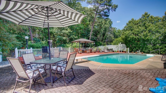 3 Feathertree Ct, Howell, NJ 07731 - view of pool with a diving board, a patio area, and outdoor dining area