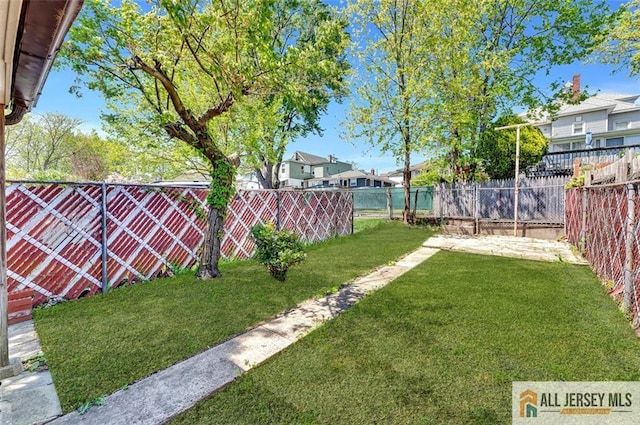 224 2nd St, South Amboy, NJ 08879 - view of yard with a residential view and a fenced backyard