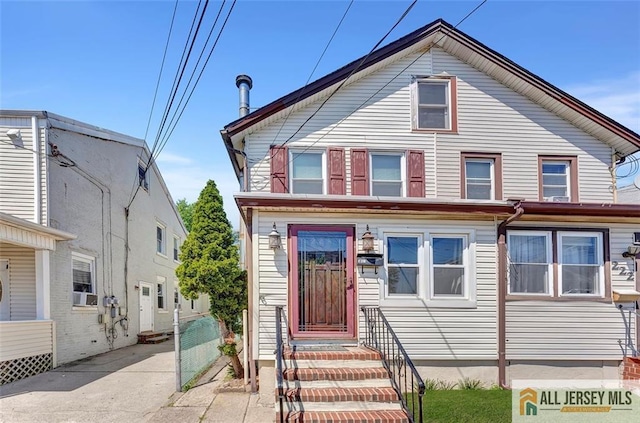 224 2nd St, South Amboy, NJ 08879 - view of front of home with entry steps