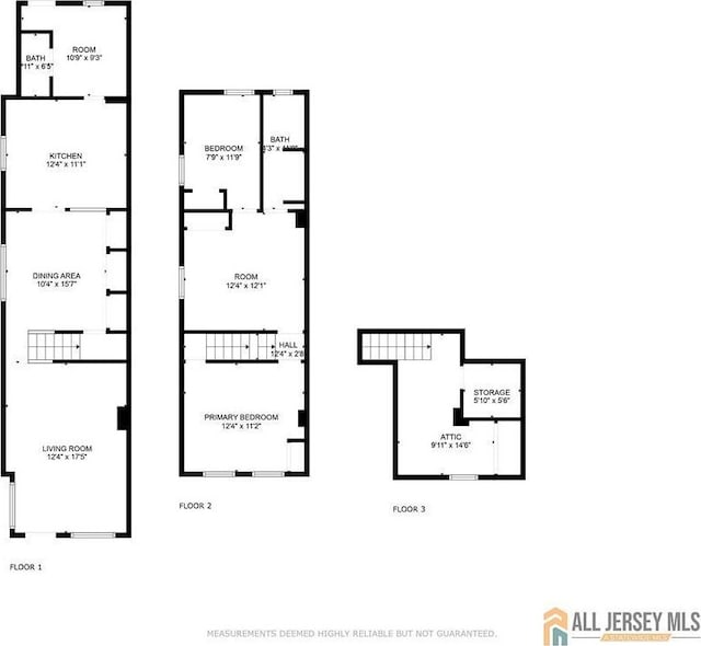 224 2nd St, South Amboy, NJ 08879 - floor plan