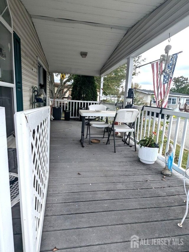 view of wooden terrace