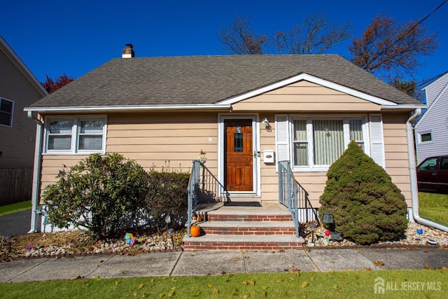 view of bungalow-style home