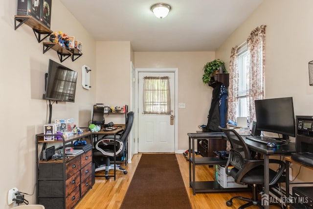 245 S Madison Ave S, Dunellen, NJ 08812 - office area with wood finished floors