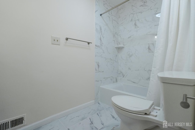 14 Carriage Pl, Edison, NJ 08820 - bathroom with marble look tiles and shower / tub combo with curtain