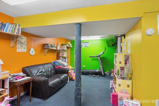 playroom with carpet flooring