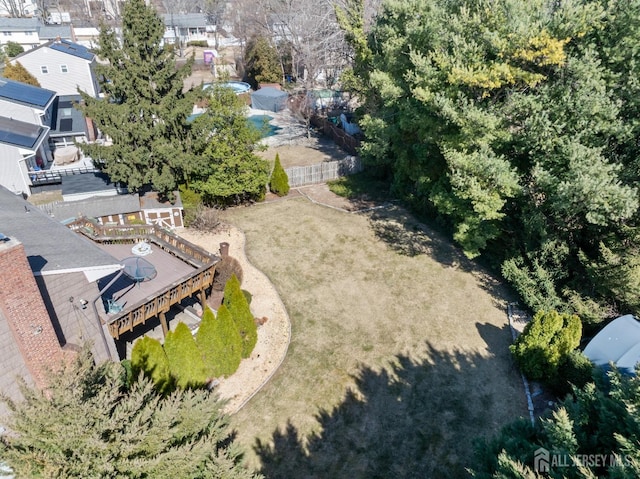 birds eye view of property