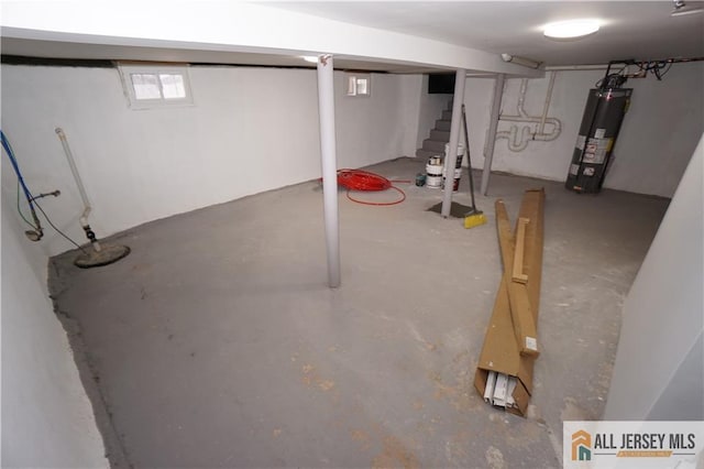 15 Wedgewood Ave, Woodbridge Proper, NJ 07095 - basement with water heater and stairway