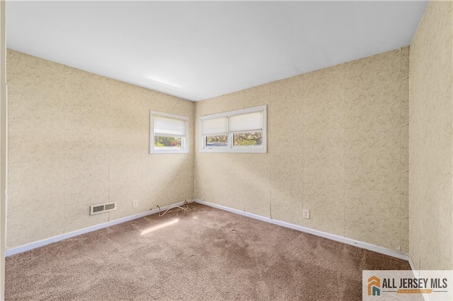view of carpeted empty room