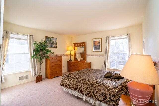 bedroom with carpet floors