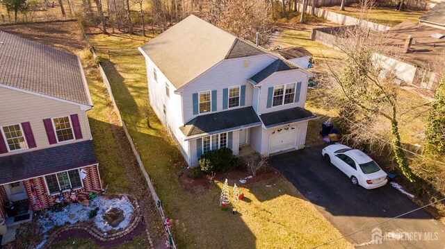 birds eye view of property