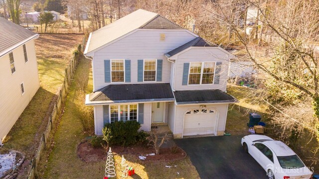 view of front of home featuring a garage