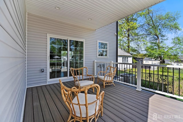 695 Inman Ave, Colonia, NJ 07067 - view of wooden terrace