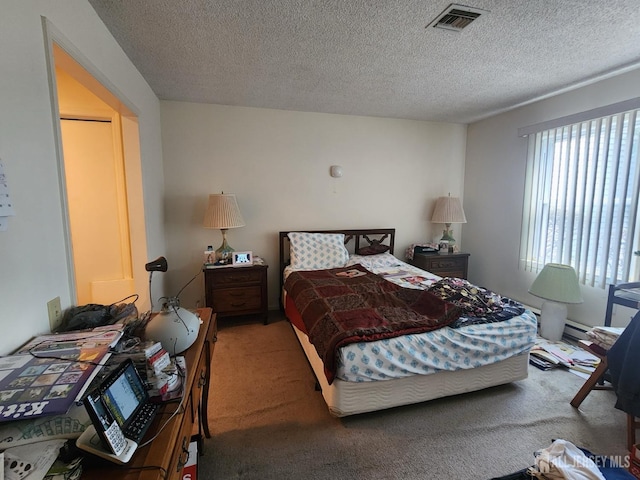 309-C Sharon Way, Monroe, NJ 08831 - bedroom with carpet and a textured ceiling