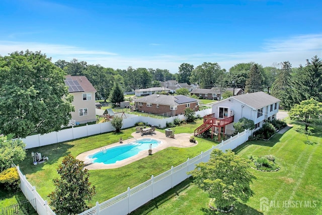 250 Adirondack Ave, Spotswood, NJ 08884 - aerial perspective of suburban area with a pool