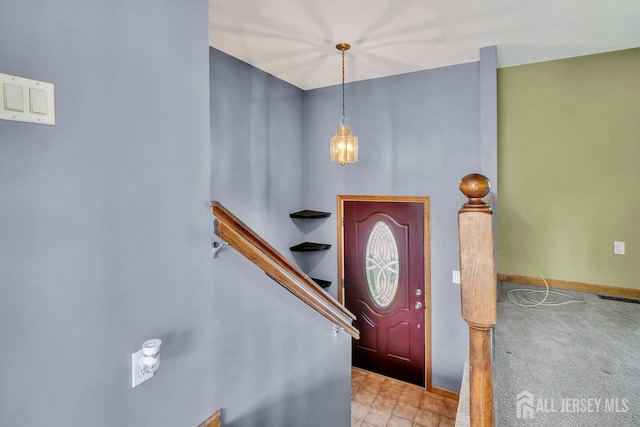 250 Adirondack Ave, Spotswood, NJ 08884 - entrance foyer featuring baseboards and carpet floors