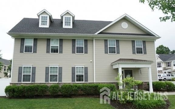 1 Burdett Ln, Verona, NJ 07044 - view of front facade with a front yard