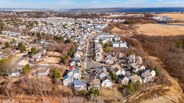 bird's eye view featuring a residential view