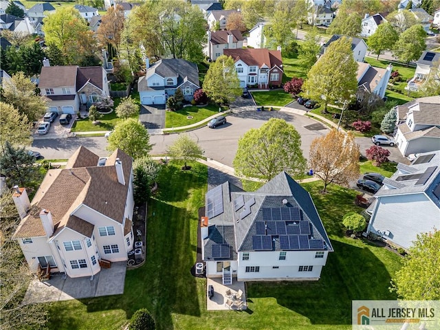 birds eye view of property featuring a residential view