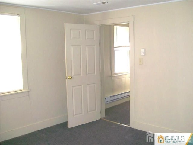 19 Haag St, Sayreville, NJ 08872 - unfurnished room featuring a baseboard radiator, plenty of natural light, and ornamental molding