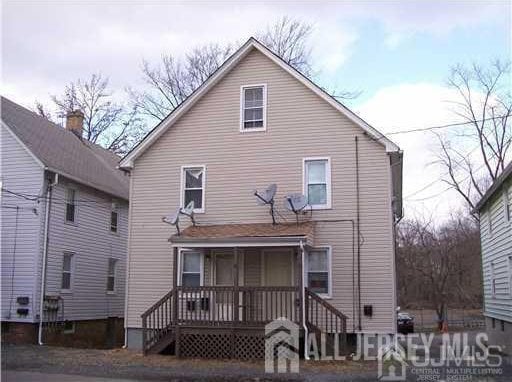 19 Haag St, Sayreville, NJ 08872 - rear view of house featuring covered porch