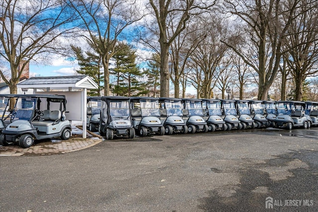 view of uncovered parking lot