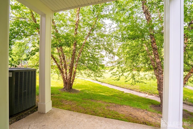 85 W Shrewsbury Pl, Princeton, NJ 08540 - view of grassy yard with central AC
