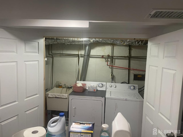 131 Berkeley Ter, Plainfield, NJ 07062 - washroom featuring separate washer and dryer