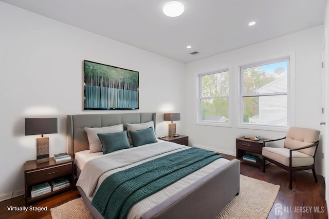 2 Buttonwood Dr, Parlin, NJ 08859 - bedroom featuring wood finished floors, baseboards, and recessed lighting