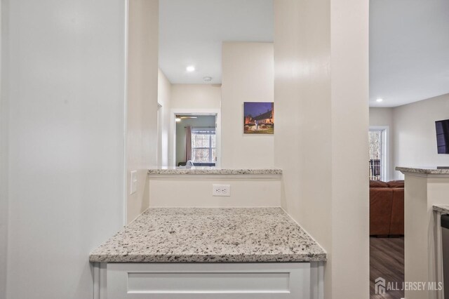 bathroom featuring hardwood / wood-style flooring