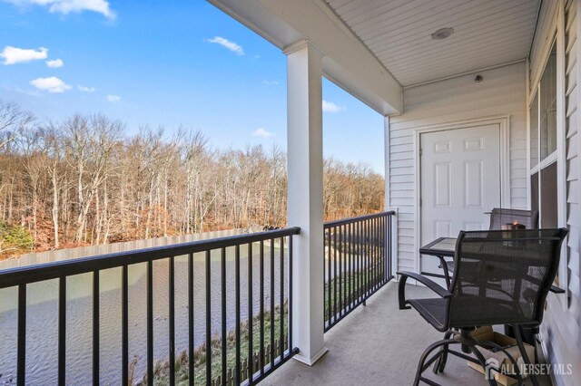 view of balcony