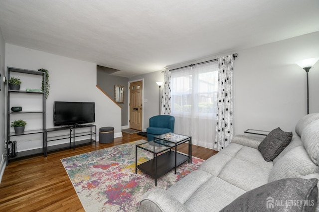 245 Newman St, Metuchen, NJ 08840 - living area featuring wood finished floors