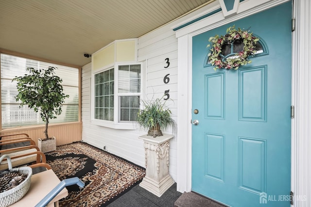 365 E John St, South Amboy, NJ 08879 - doorway to property with covered porch