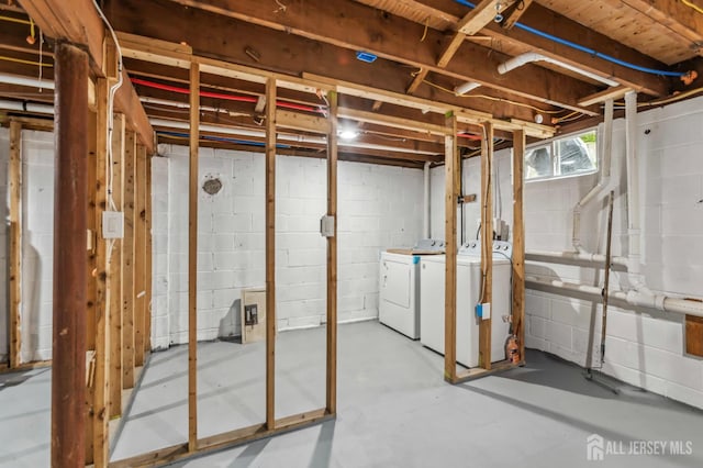 244 Lloyd Rd, Matawan, NJ 07747 - below grade area with separate washer and dryer